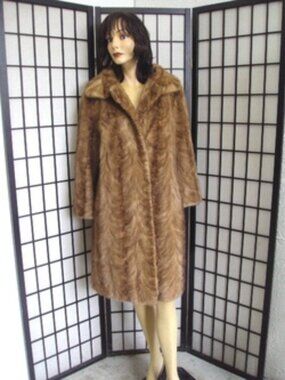 SCRAP ITEM: PASTEL MINK FUR COAT JACKET WOMEN WOMAN SIZE N/A ARTS & CRAFTS